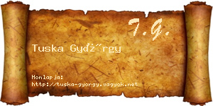 Tuska György névjegykártya