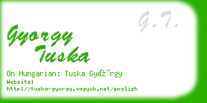 gyorgy tuska business card